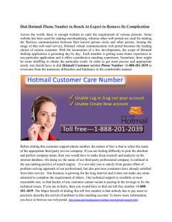 Dial Hotmail Phone Number to Reach At Expert to Resolve issues