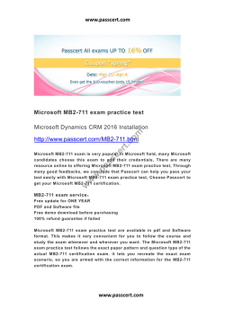 Microsoft MB2-711 exam practice test