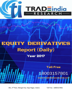 Derivative Research Report for 6th April 2017- TradeIndia Research