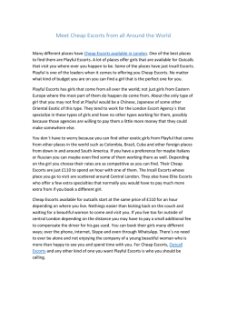 Meet Cheap Escorts from all Around the World