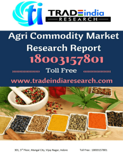 NCDEX Weekly Research Report for 17-21 Apr 2017 by TradeIndia Research