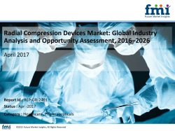 Radial Compression Devices Market expected to grow at a CAGR of 8.3% during 2016-2026