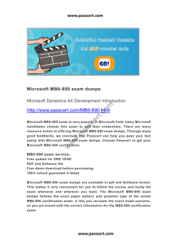 Microsoft MB6-890 exam dumps