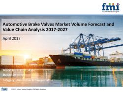 Automotive Brake Valves Market: Drivers, Restraints, Opportunities, and Threats (2017 - 2027)