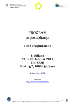 program - Inštitut za slovensko izseljenstvo in migracije