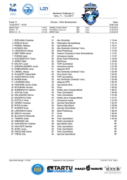Madwave Challenge LC Tartu, 11. - 12.2.2017 Event 11