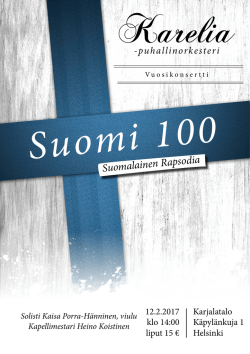 Suomi 100 Suomalainen Rapsodia