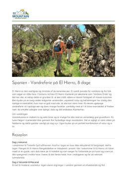Spanien - Vandreferie på El Hierro med Mountain Adventures