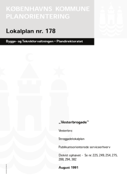 Lokalplan nr. 178