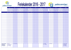 Feriekalender 2016-2017