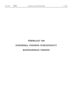 FEUF – Fördrag om Europeiska Unionens - EUR-Lex