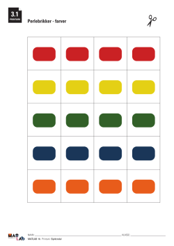 Perlebrikker - farver - MatLab