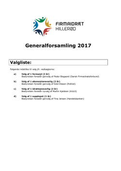 Generalforsamling 2017