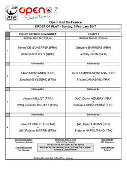 Open Sud De France