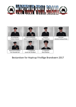 Bestyrelsen for Hoptrup Frivillige Brandværn 2017
