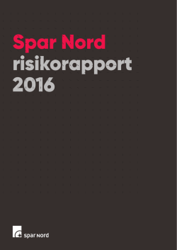 Spar Nord risikorapport 2016