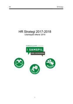 HR Strategi 2017-2018 - Ansat i Brønderslev Kommune