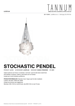 Stochastic pendel