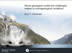 Åknes geological model and challenges related to
