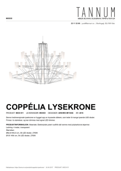 Coppélia lysekrone
