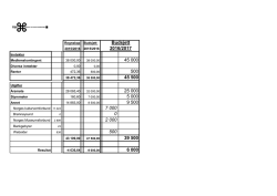 Budsjett for 2016/2017