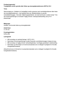 PDF FIL - Beskrivelse Fordypningsmodul- tvang - KoRus-Øst