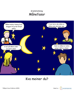 Kva meiner du? Månefasar