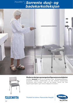 Aquatec® Sorrento dusj- og badekarkolleksjon