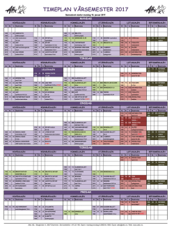 Timeplan vår 2017 i PDF