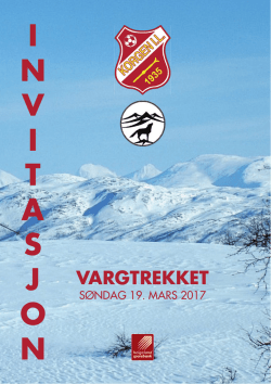 Invitasjon VARGTREKKET 2017 - korgen il-ski