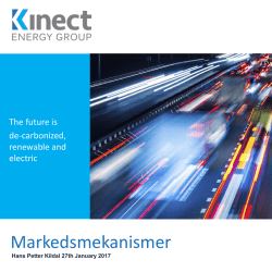 Kinect Energy Group: Markedsmekansimer