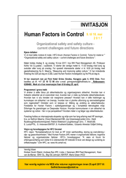 Human Factors in Control