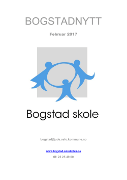 bogstadnytt - Bogstad skole