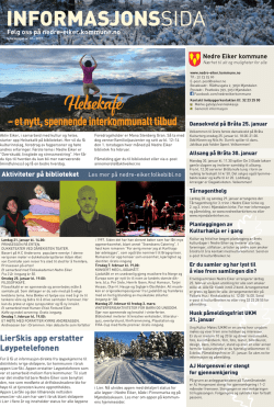 Annonsen som PDF - Nedre Eiker kommune