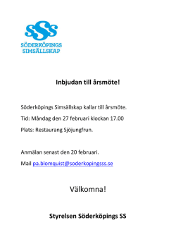 Inbjudan - Söderköpings Simsällskap