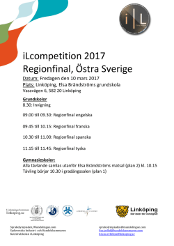 Ladda ner program pdf - iLcompetition i Sverige