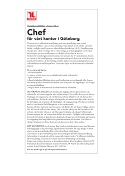 Chef a-kassan Göteborg.indd