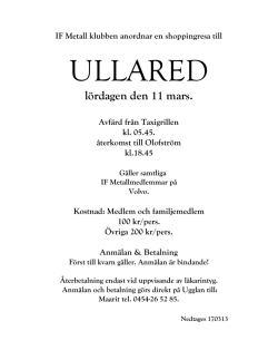 ullared - Verkstadsklubben