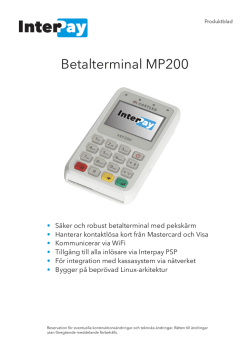 Betalterminal MP200