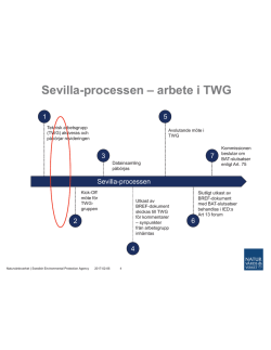 Här kan du se tidslinjen för Sevilla processen