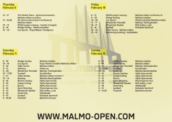 WWW.MALMO-OPEN.COM