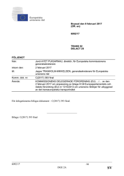 6092/17 /sk DGE 2A För delegationerna bifogas dokument – C(2017