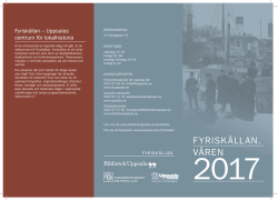 Fyriskällans program, våren 2017 - Folkrörelsearkivet för Uppsala län