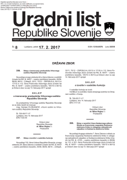 Uradni list RS - 008/2017, Uredbeni del