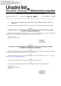 Uradni list RS - 001(007)/2017, Mednarodne pogodbe