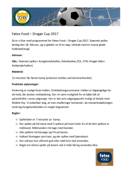 Føtex Food - Dragør Cup 2017 program (1)