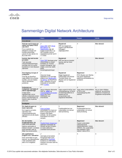 Sammenlign Digital Network Architecture