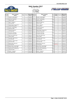 Rally Sweden 2017 - Rally-Base