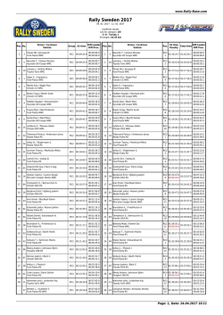 Rally Sweden 2017 - Rally-Base