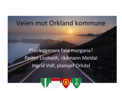 Veien mot Orkland kommune